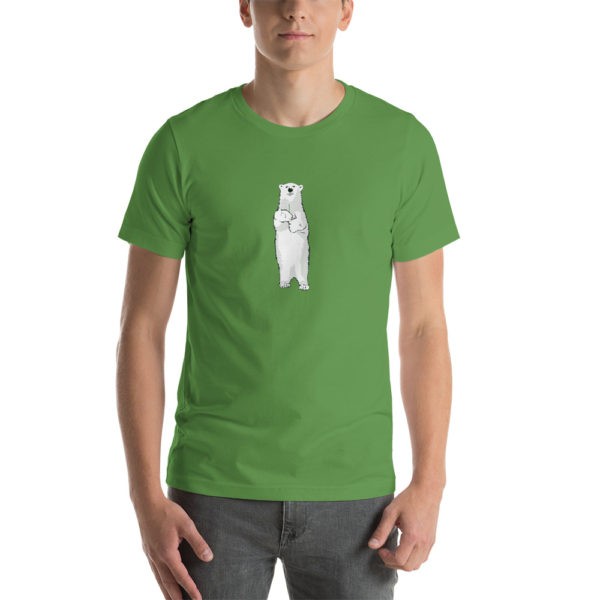 Polar Bear Holding Dandelion T-Shirt - Image 8