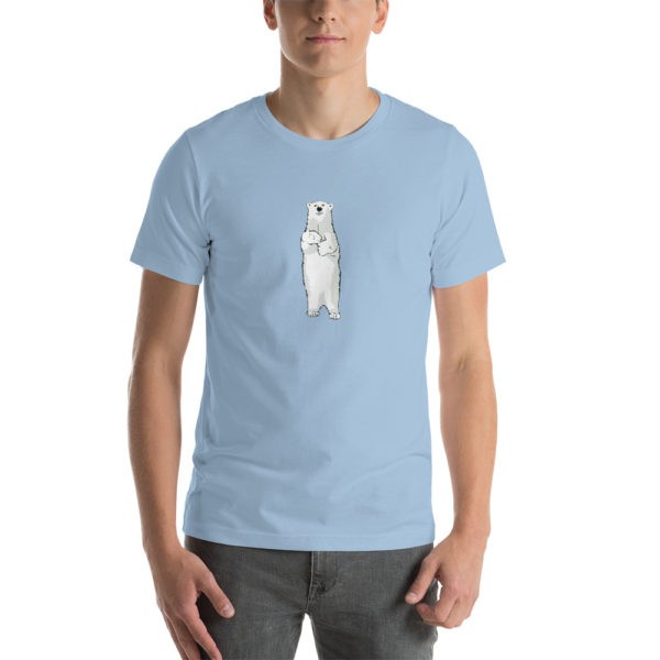 Polar Bear Holding Dandelion T-Shirt - Image 13