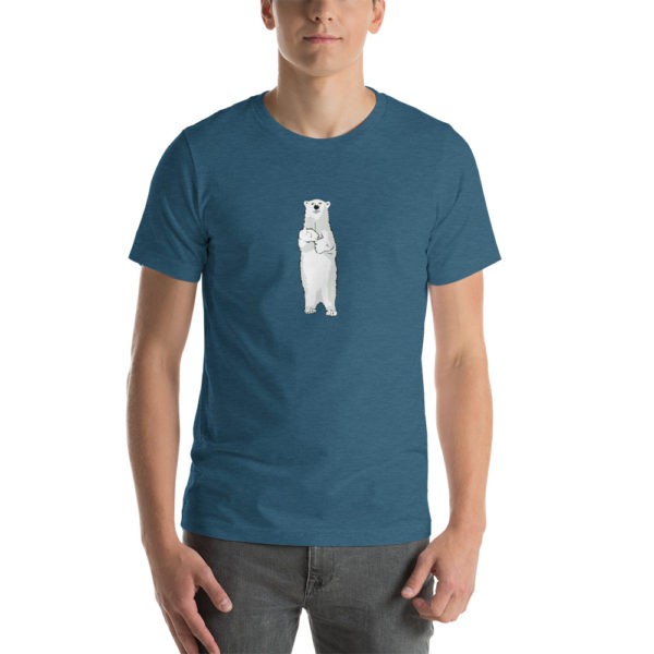 Polar Bear Holding Dandelion T-Shirt - Image 9