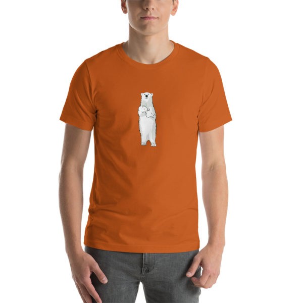 Polar Bear Holding Dandelion T-Shirt - Image 14