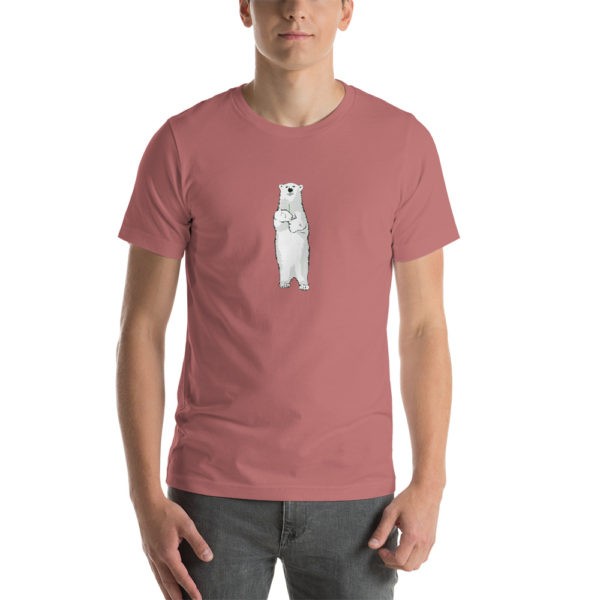 Polar Bear Holding Dandelion T-Shirt - Image 10