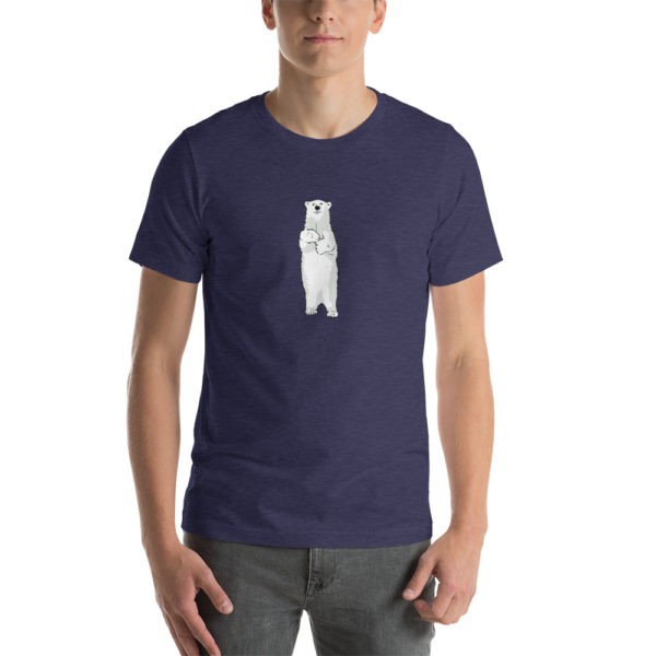 Polar Bear Holding Dandelion T-Shirt - Image 3