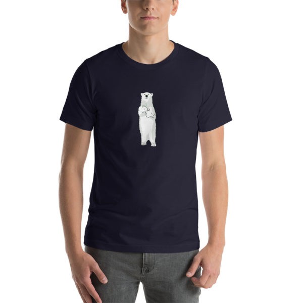 Polar Bear Holding Dandelion T-Shirt - Image 5