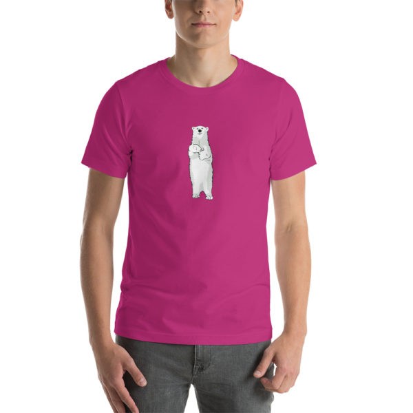 Polar Bear Holding Dandelion T-Shirt - Image 17