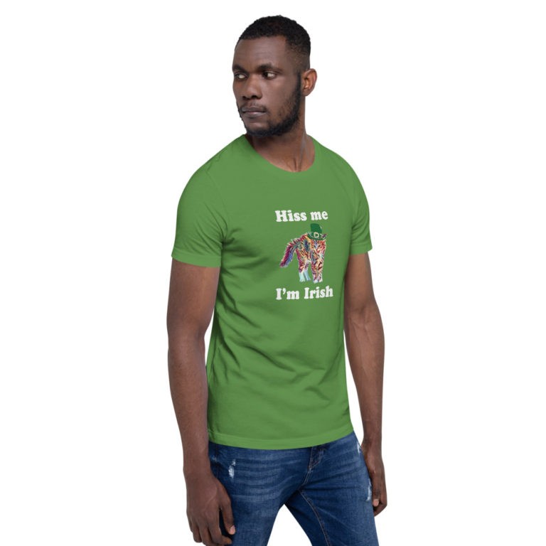 Hiss Me I'm Irish Cat T-Shirt - Image 21