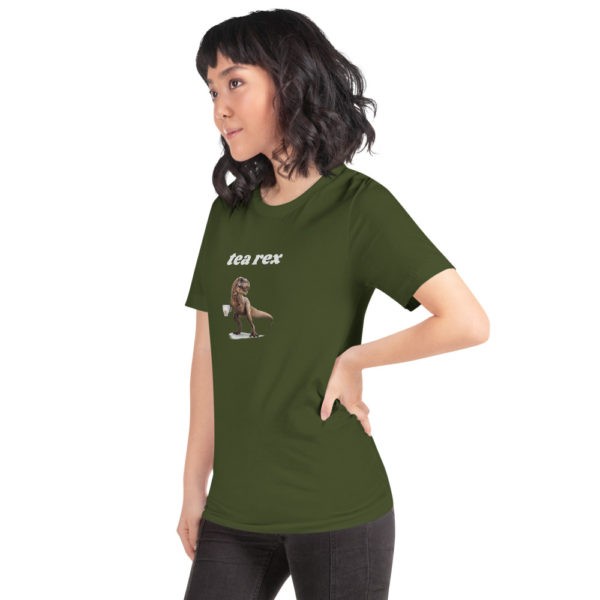 Tea Rex T-Shirt (Light Font) - Image 11