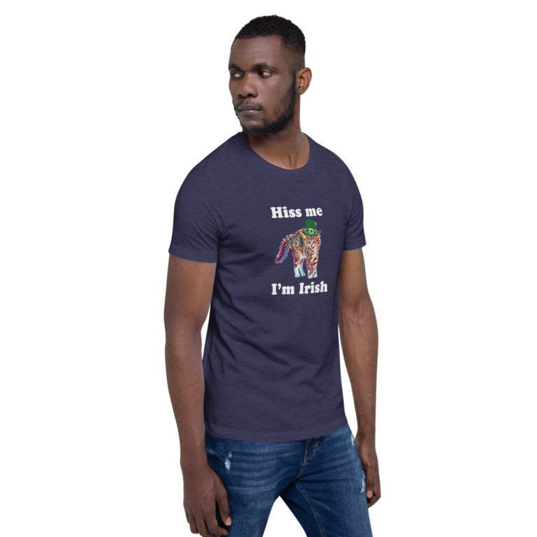 Hiss Me I'm Irish Cat T-Shirt - Image 12