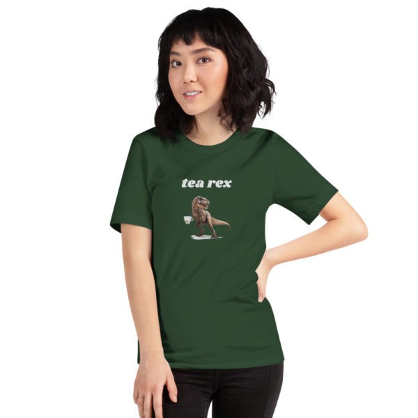 Tea Rex T-Shirt (Light Font) - Image 13