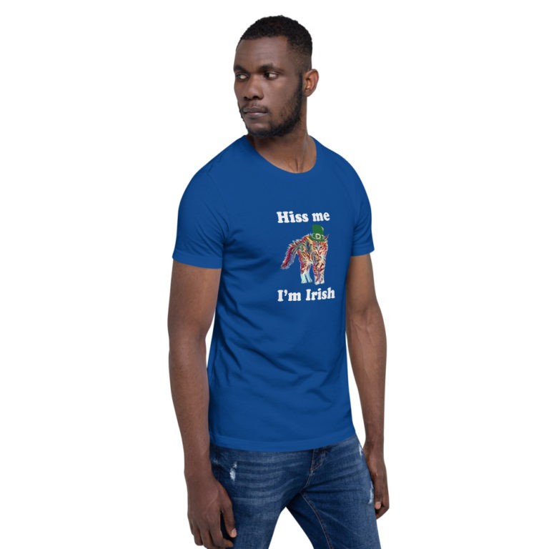 Hiss Me I'm Irish Cat T-Shirt - Image 30