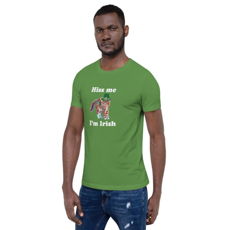 Hiss Me I'm Irish Cat T-Shirt - Image 20