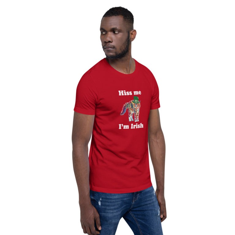 Hiss Me I'm Irish Cat T-Shirt - Image 39