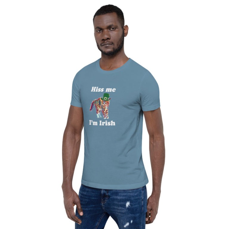 Hiss Me I'm Irish Cat T-Shirt - Image 26