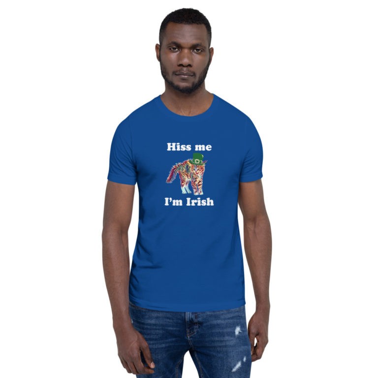 Hiss Me I'm Irish Cat T-Shirt - Image 28